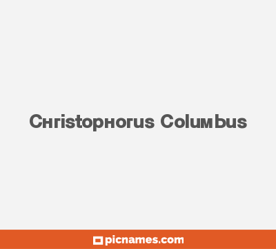 Christophorus Columbus